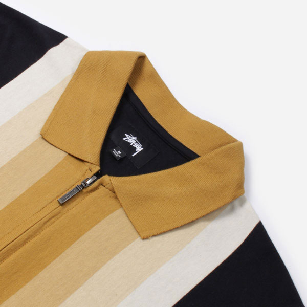 Preston full-zip polo shirt by Stussy