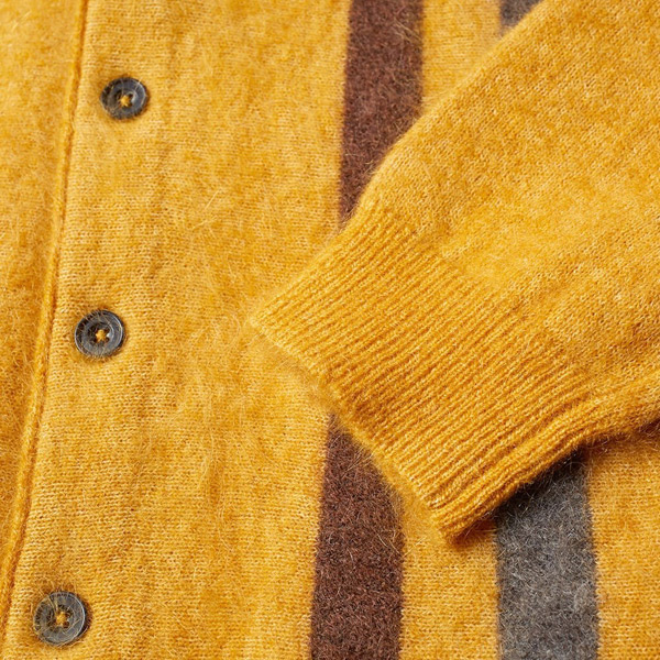 Striped Mohair Cardigan by Beams Plus