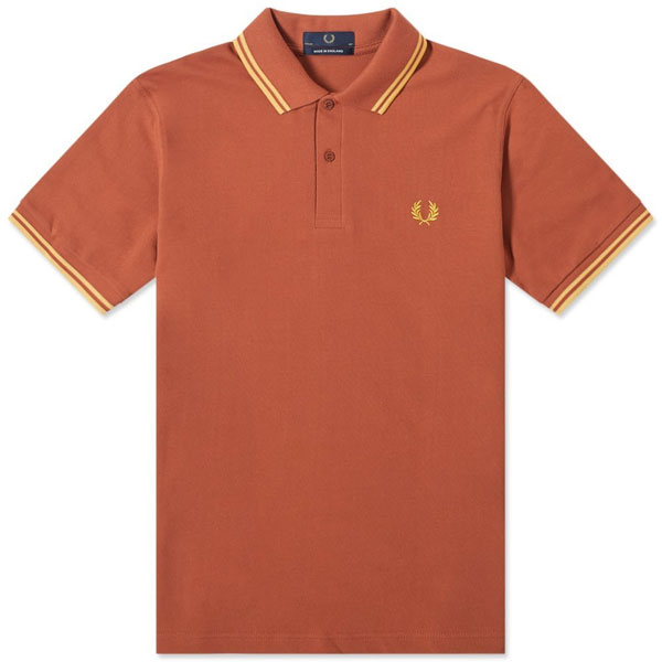 Fred Perry polo shirts in 1970s colours