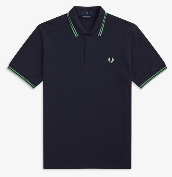 Fred Perry polo shirts in 1970s colours