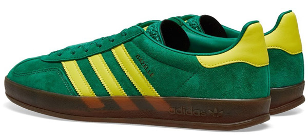 adidas gazelle indoor green yellow