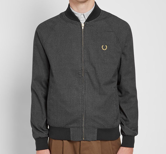 Fred Perry x Miles Kane Houndstooth Bomber Jacket