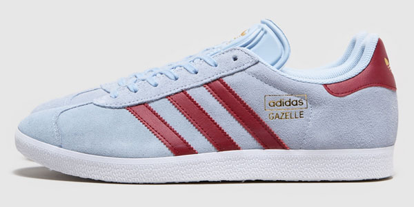 adidas gazelle claret and blue