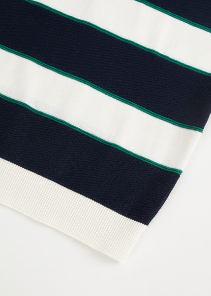 Vintage-style striped knitted t-shirt at Mango