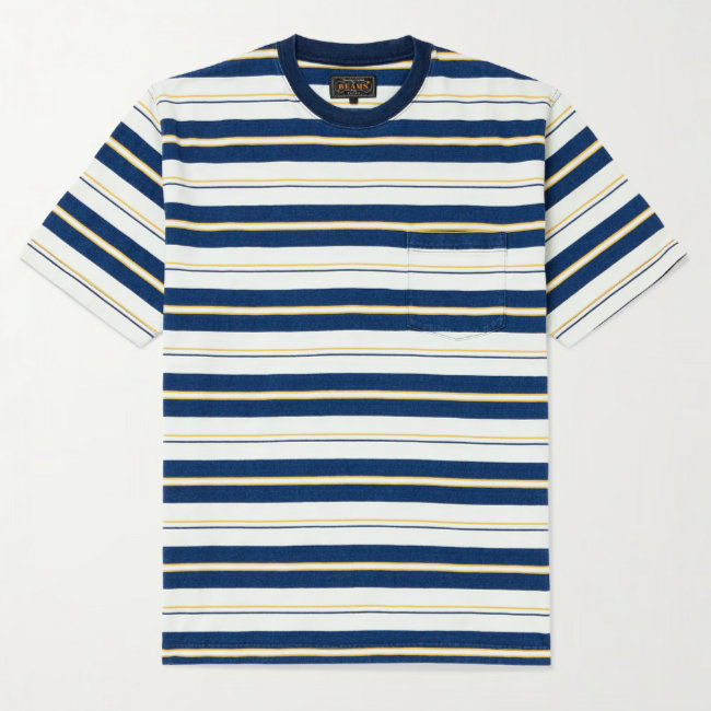 6. Beams Plus striped cotton-jersey t-shirt