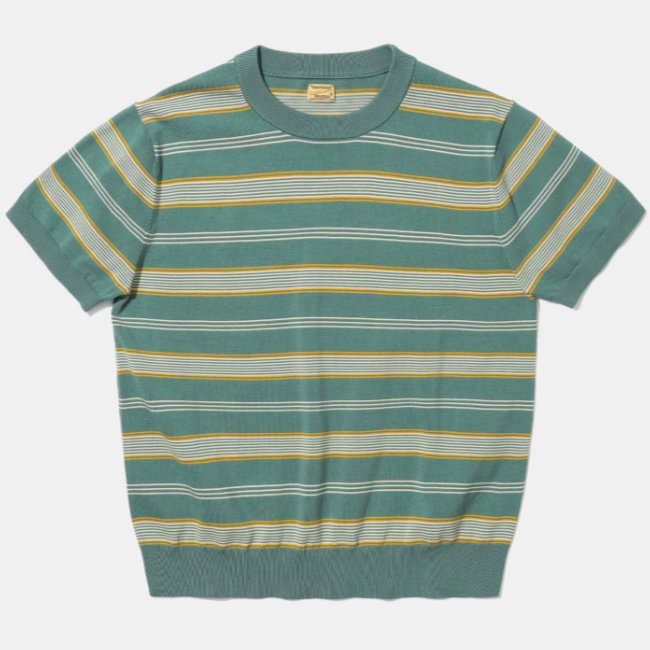 9. 1950s ribbed striped knit t-shirt by Remains Clothing