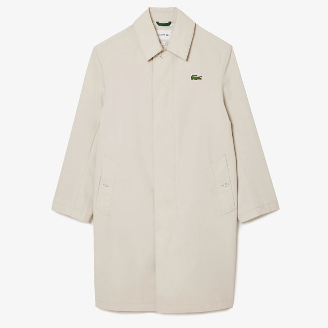 5. Lightweight showerproof trench coat by Lacoste