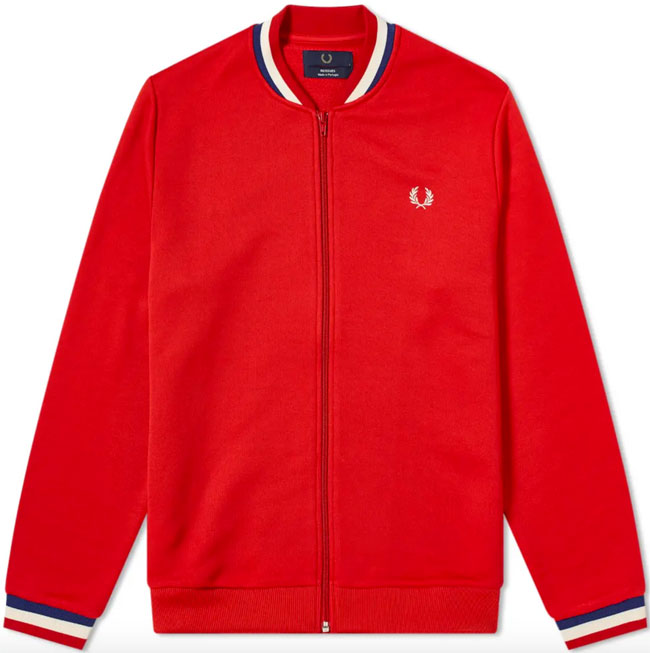 Sweatshirt-style matchday bomber jacket by Fred Perry