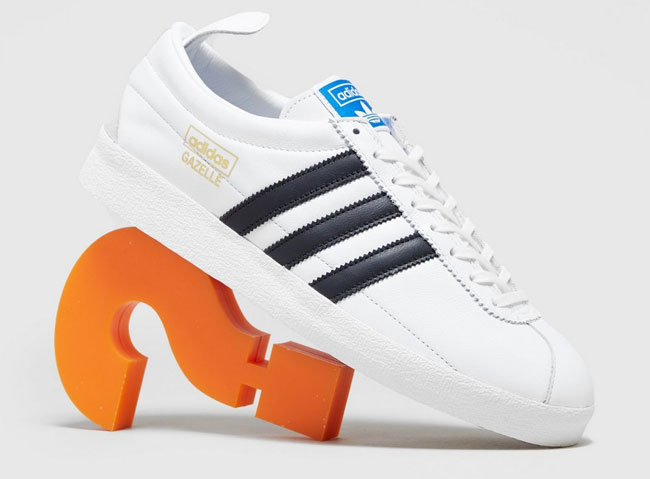 Adidas Gazelle Vintage trainers in white leather