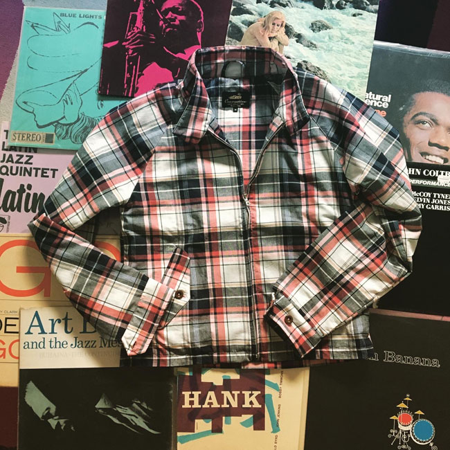 Madras Harrington jackets by Connection Knitwear