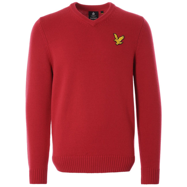 Lyle & Scott x Stuarts London 1980s-style v-neck jumpers