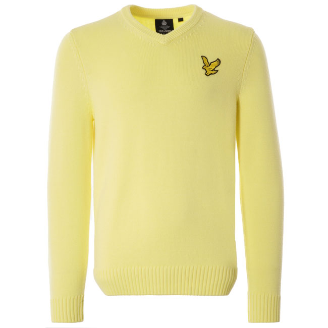 Lyle & Scott x Stuarts London 1980s-style v-neck jumpers