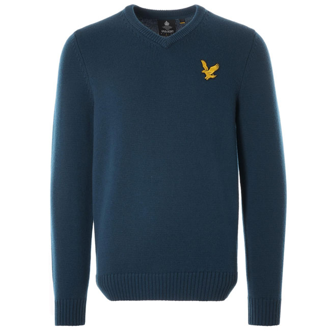 Lyle & Scott x Stuarts London 1980s-style v-neck jumpers