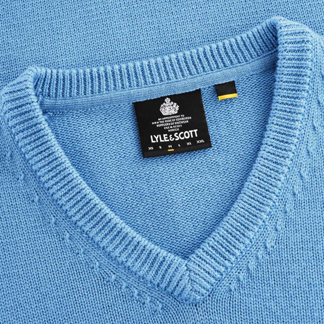 Lyle & Scott x Stuarts London 1980s-style v-neck jumpers