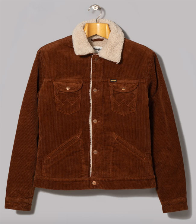 Wrangler corduroy sherpa jacket