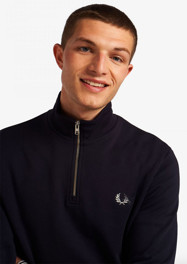 Cycling-style: Fred Perry half-zip sweatshirts