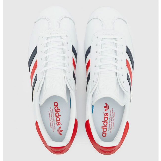 Adidas Gazelle trainers in white leather