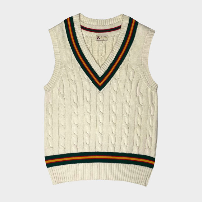 Classic cricket vests by Real Hoxton