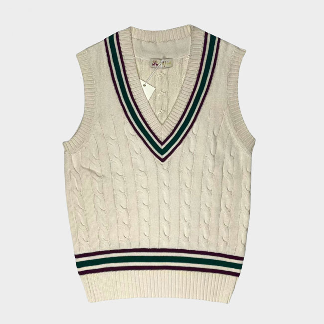 Classic cricket vests by Real Hoxton