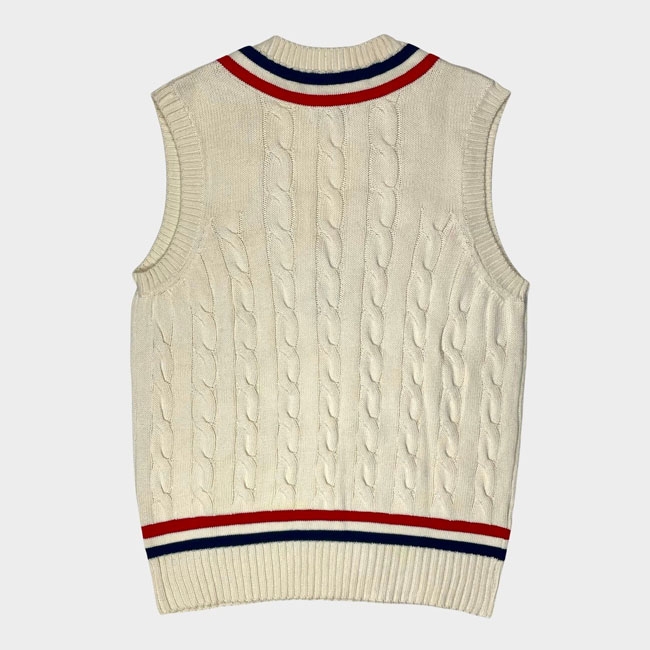 Classic cricket vests by Real Hoxton