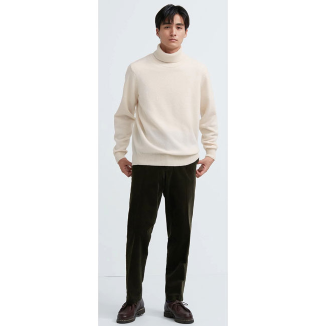 Budget lambswool turtleneck jumpers at Uniqlo - His Knibs