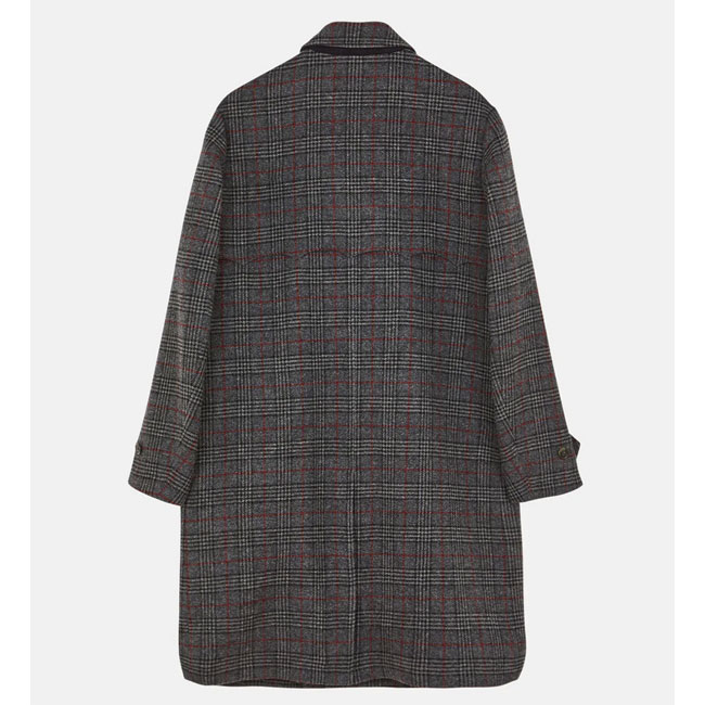 Paul check wool overcoats by Baracuta