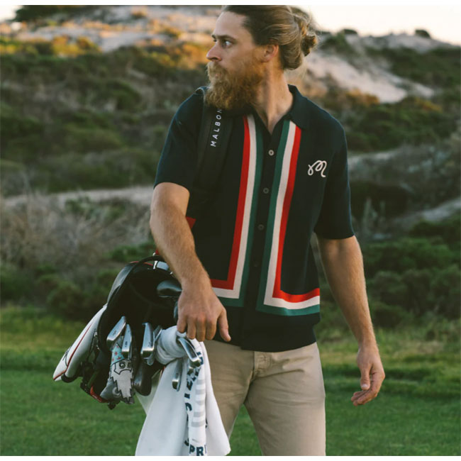 Liam retro golfing shirts by Malbon