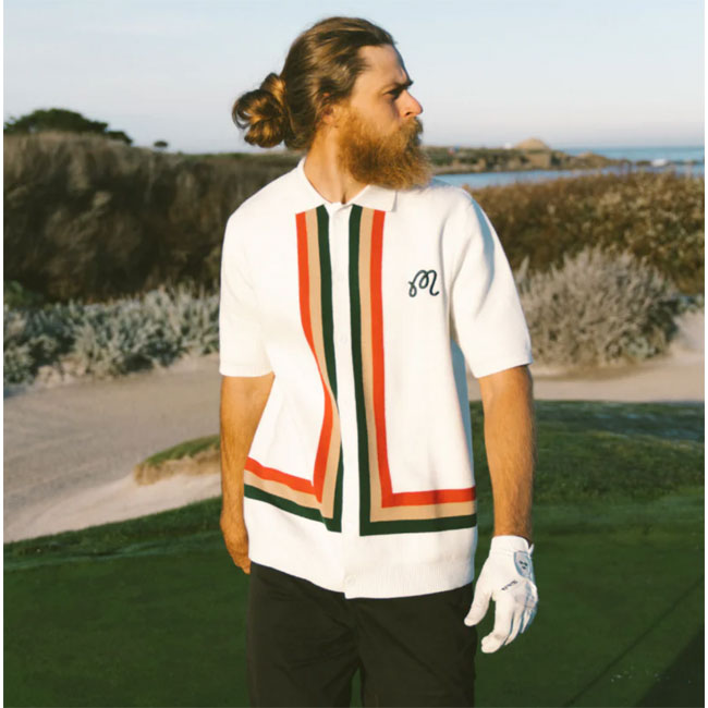 Liam retro golfing shirts by Malbon