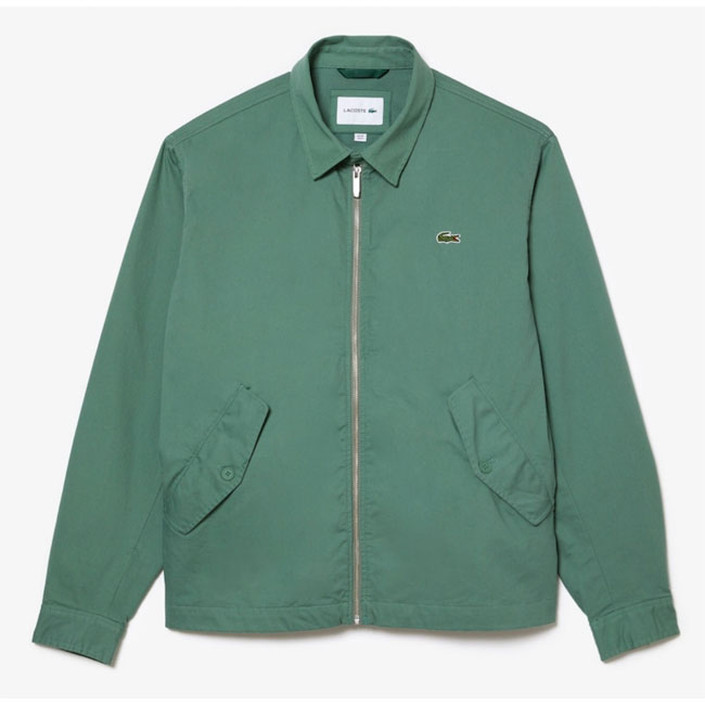 Organic cotton gabardine jacket by Lacoste