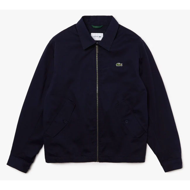 Organic cotton gabardine jacket by Lacoste