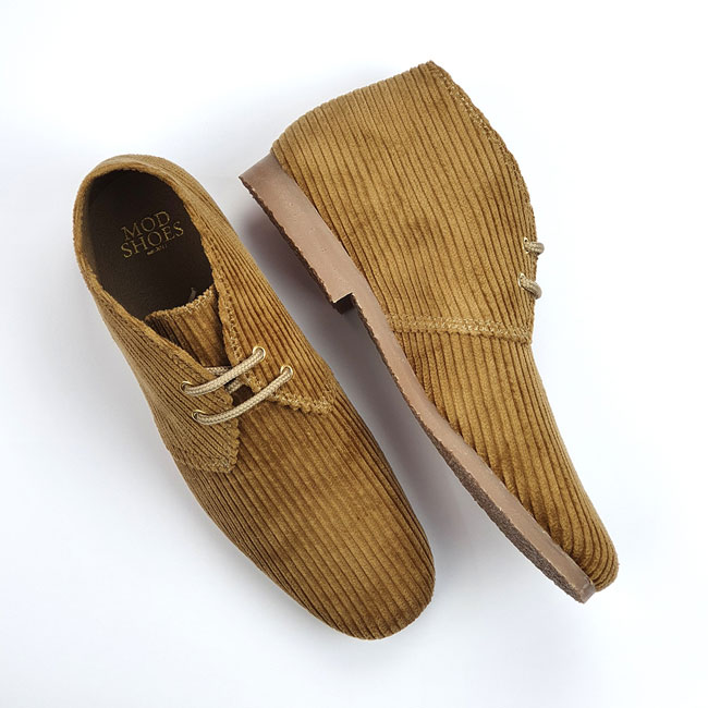 Elliot corduroy desert boots by Mod Shoes