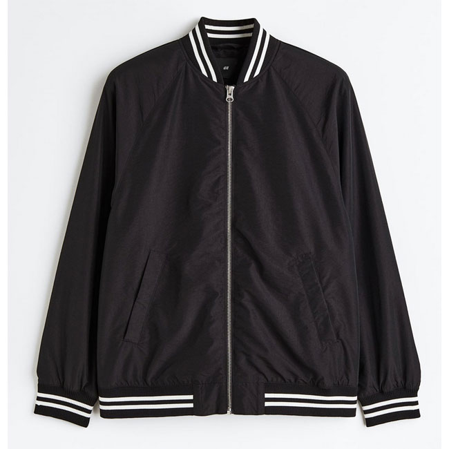 Budget tipped bomber jacket at H&M