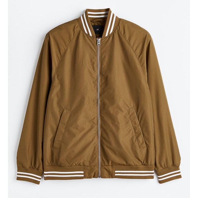 Budget tipped bomber jacket at H&M