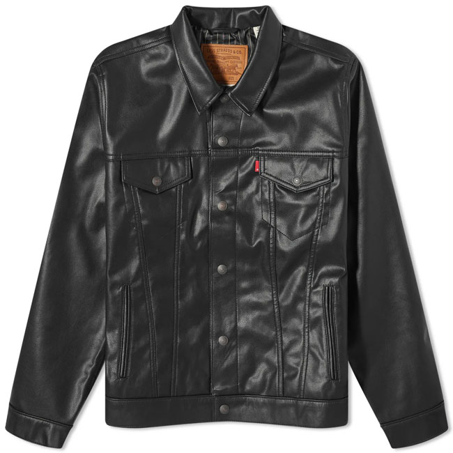 Levi’s Vintage Clothing Leather Trucker Jacket - His Knibs