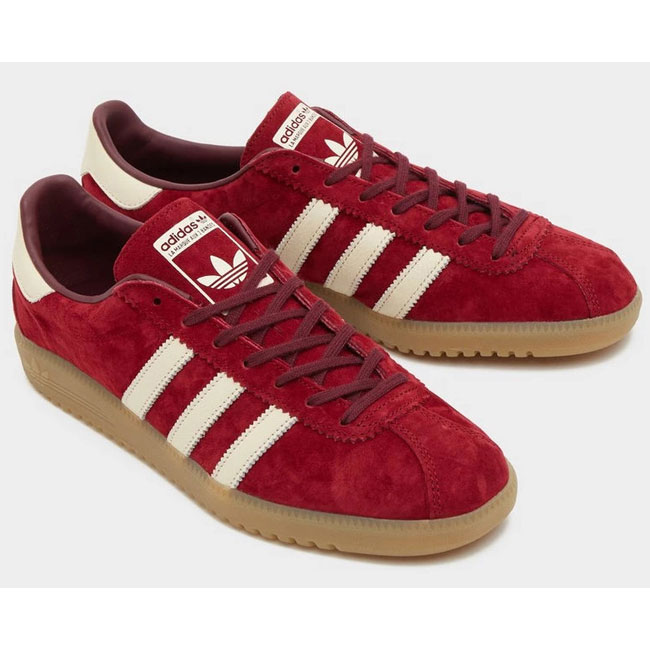1970s Adidas Bermuda trainers in red and purple