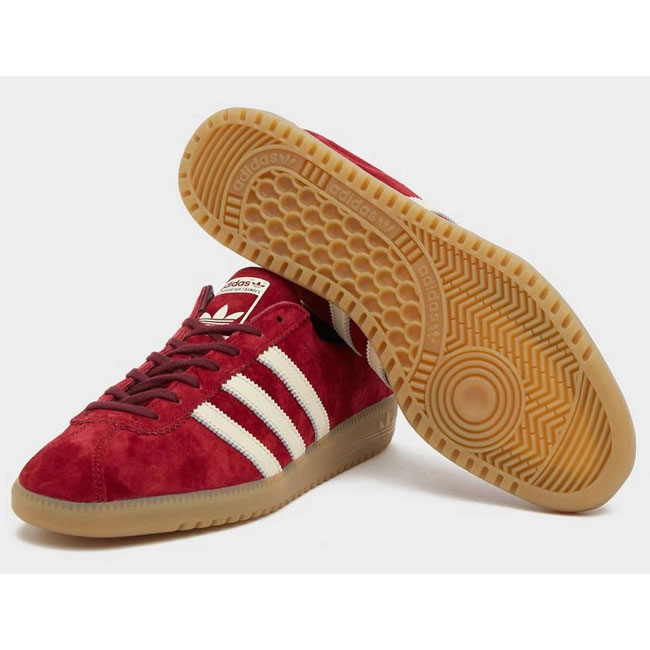 1970s Adidas Bermuda trainers in red and purple