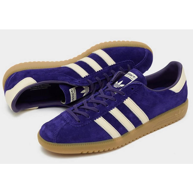 1970s Adidas Bermuda trainers in red and purple