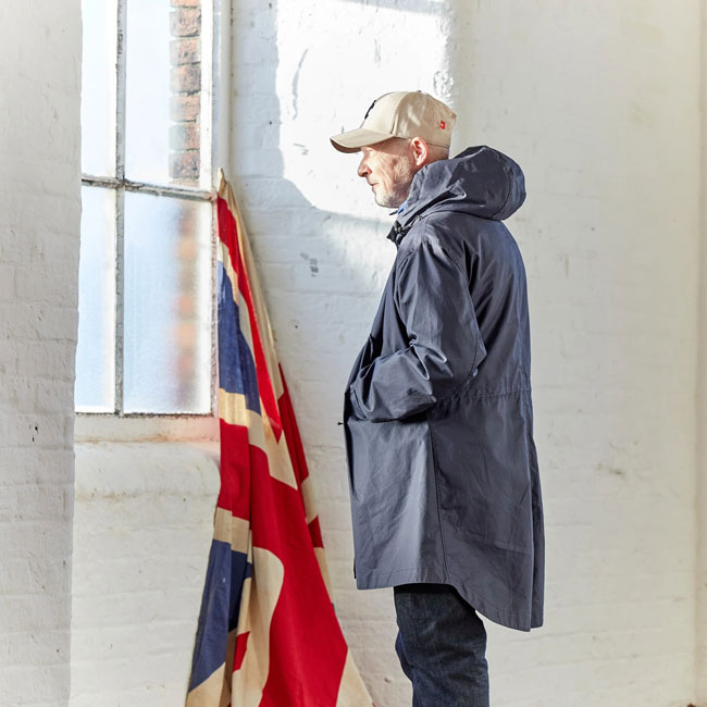 Crompton wax-coated cotton fishtail parka by Joe & Co