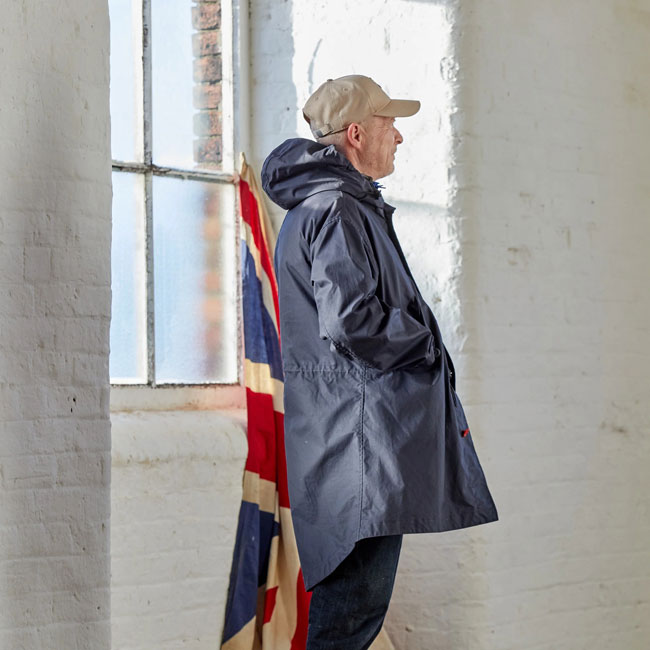 Crompton wax-coated cotton fishtail parka by Joe & Co