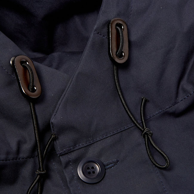 Crompton wax-coated cotton fishtail parka by Joe & Co