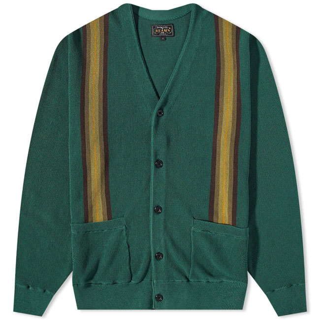 1960s-style Beams Plus Stripe Cardigans