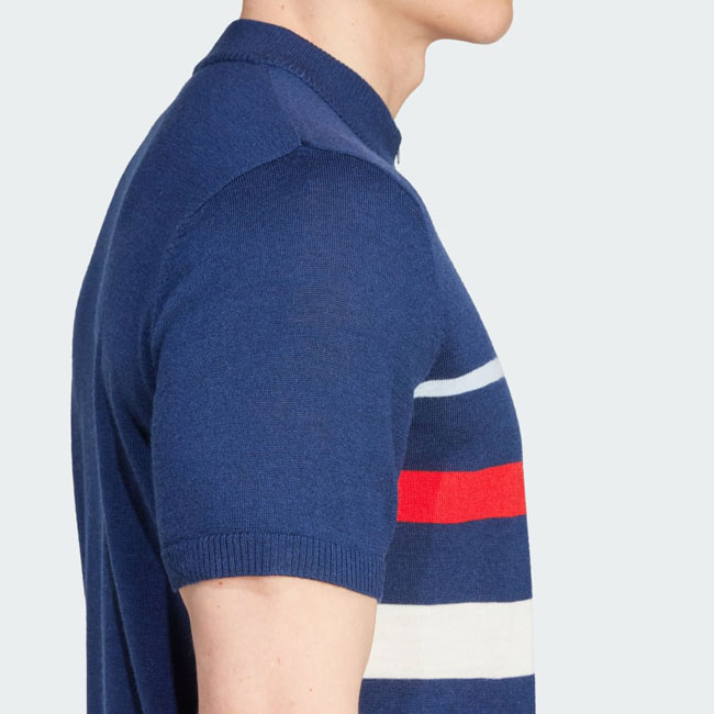 Vintage-style Adidas half-zip wool top