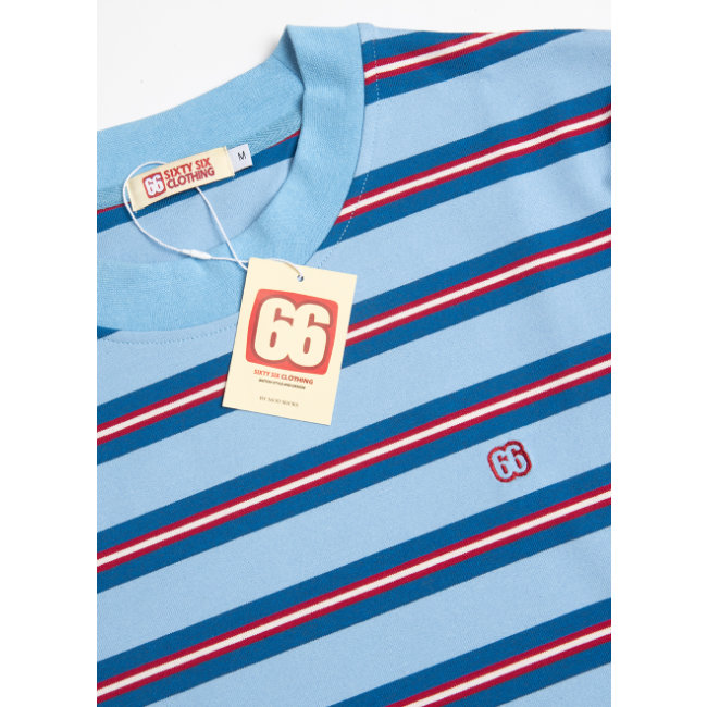 The Downing 1960s surf-inspired stripe t-shirts by 66 Clothing