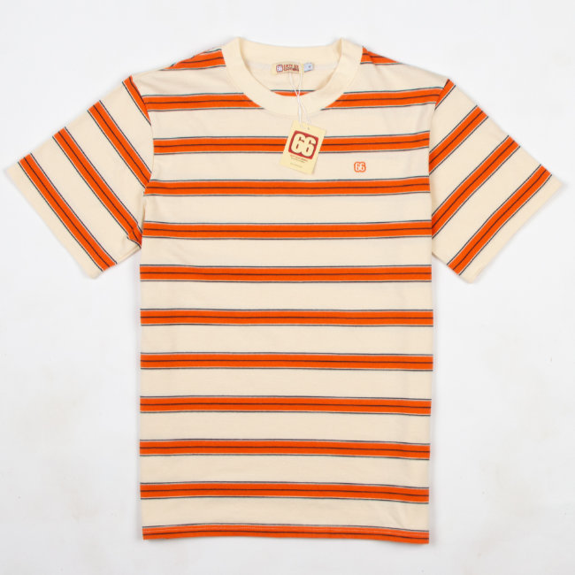 The Downing 1960s surf-inspired stripe t-shirts by 66 Clothing