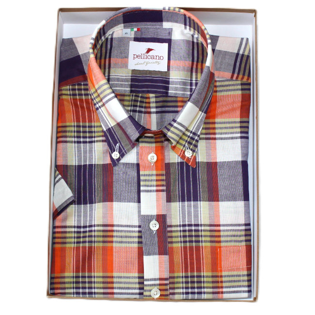 Rocco limited edition madras popover shirt by Pellicano