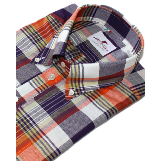 Rocco limited edition madras popover shirt by Pellicano