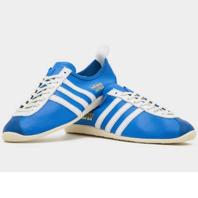 1960s Adidas Japan trainers in blue leather