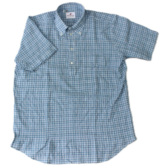 Limited edition seersucker popover shirt by Pellicano